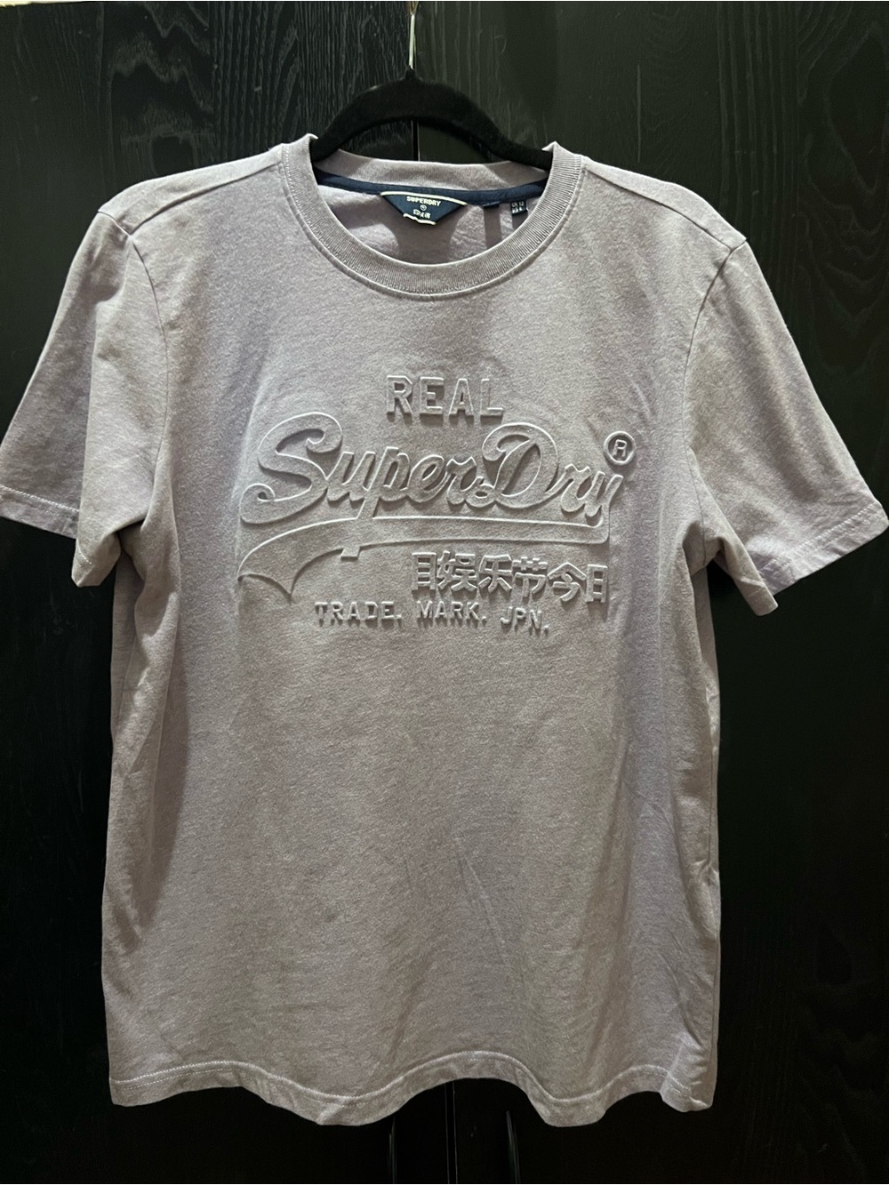 Superdry Men’s Embossed Logo Tee - Light Lavender